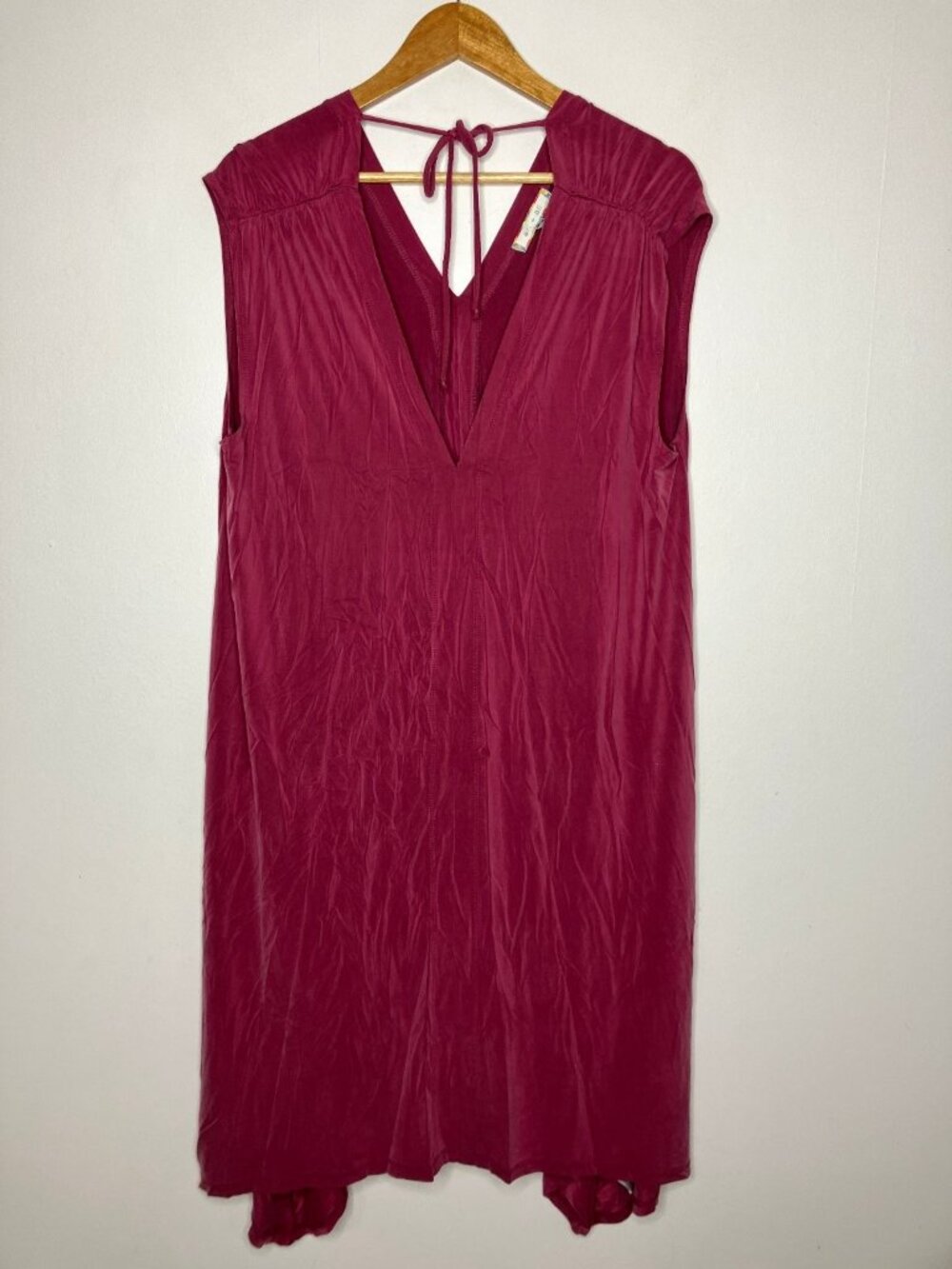 Eri + Ali Briella Women's Burgundy Cap Sleeve Midi Dress Large Anthropologie